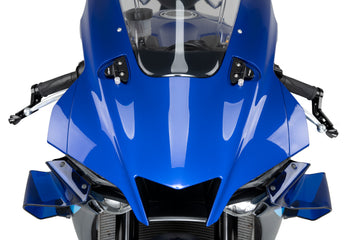 YAMAHA YZF-R1M [2025] – Rear view mirror caps with tab indicator set – Black