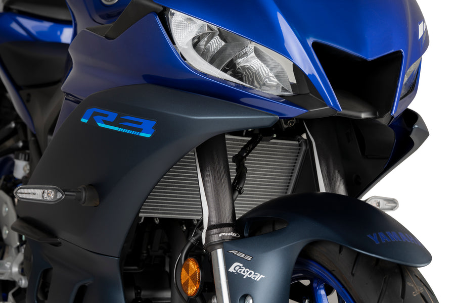 KTM RC 390 [2025] – Gabelschutzkit Aufkleber – Carbon look