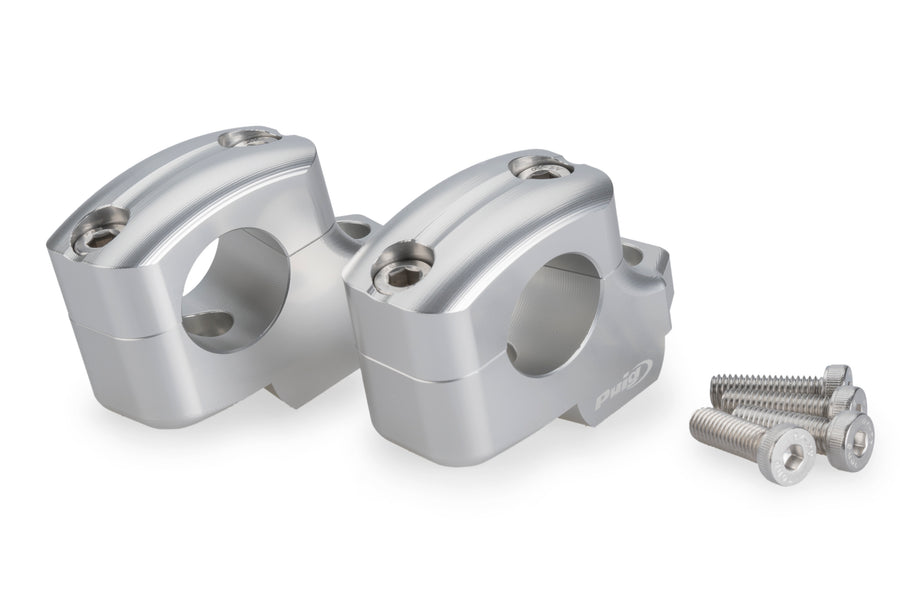 YAMAHA MT-09 Y-AMT [2024] – Pullback handlebar risers – silver