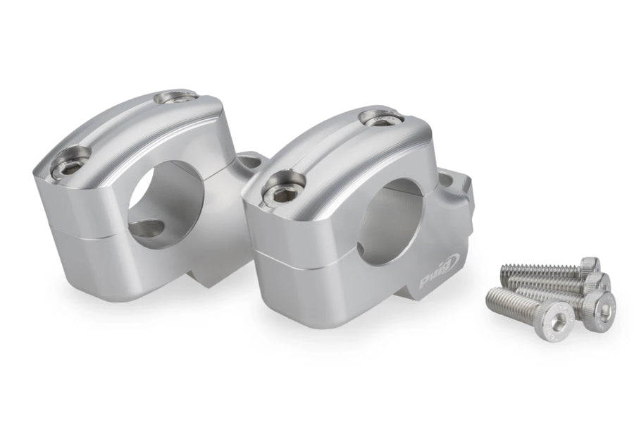 YAMAHA MT-09 Y-AMT [2024] – Pullback handlebar risers – silver