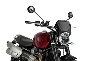 TRIUMPH SCRAMBLER 1200X [2025] – ALU faceplate – black - 0