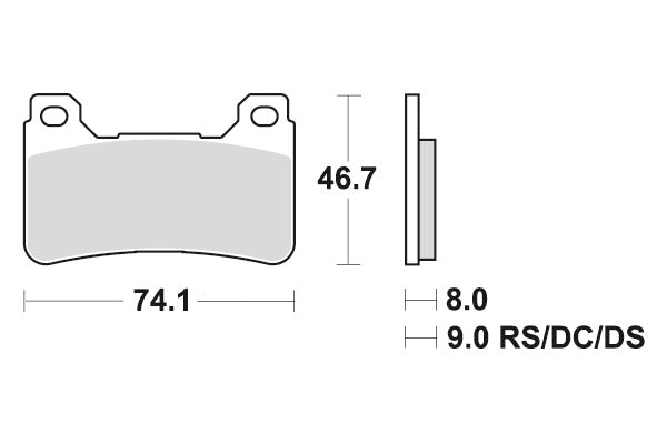 HONDA CBR 600 [2005-2018] - Dual Sinter brake pads