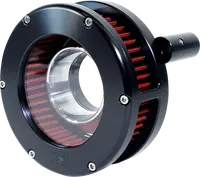 Harley-Davidson FXLR 1340 Low Rider Custom [1993-1994] - BA Luftfilterkit – Oberfläche: Verchromt, Rot – Bild 3
