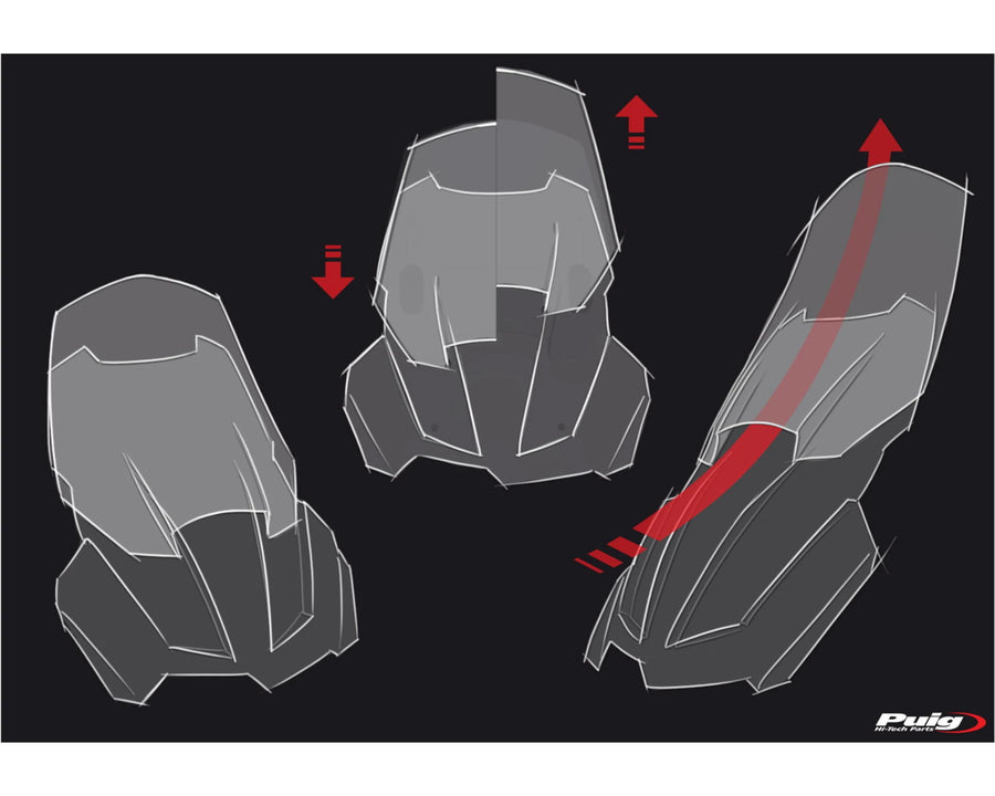 BMW F 750 GS [2024] – Adjustable screen – Transparent