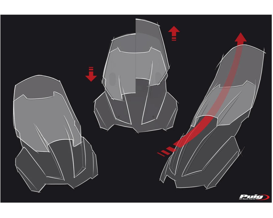BMW F 750 GS [2024] – Adjustable screen – Transparent