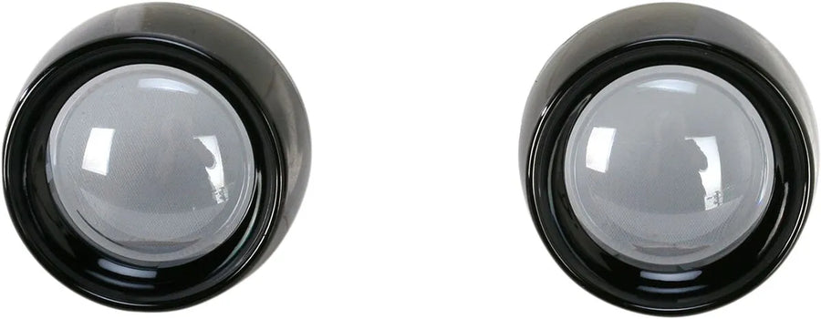 Harley-Davidson Sportster S [Kuryakyn]-deep-drawn decorative rings with glass for bullet indicators