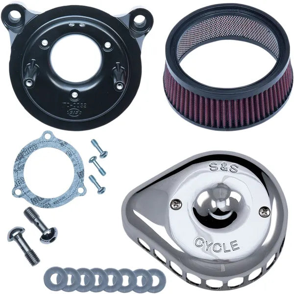 Harley-Davidson FLRT 1690 Freewheeler [2015-2016] - Mini Teardrop Stealth Luftfilter-Kit – Oberfläche: Silber – Bild 2