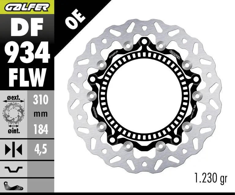 Triumph Trident 660 [2024-2026, 2025-2026] - Floating wave brake disc - picture 1