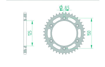 Ktm 790 DUKE ABS [2018-2026] - Chain kit 520 XSR4 - 16/41-116 - Standard sprocket steel
