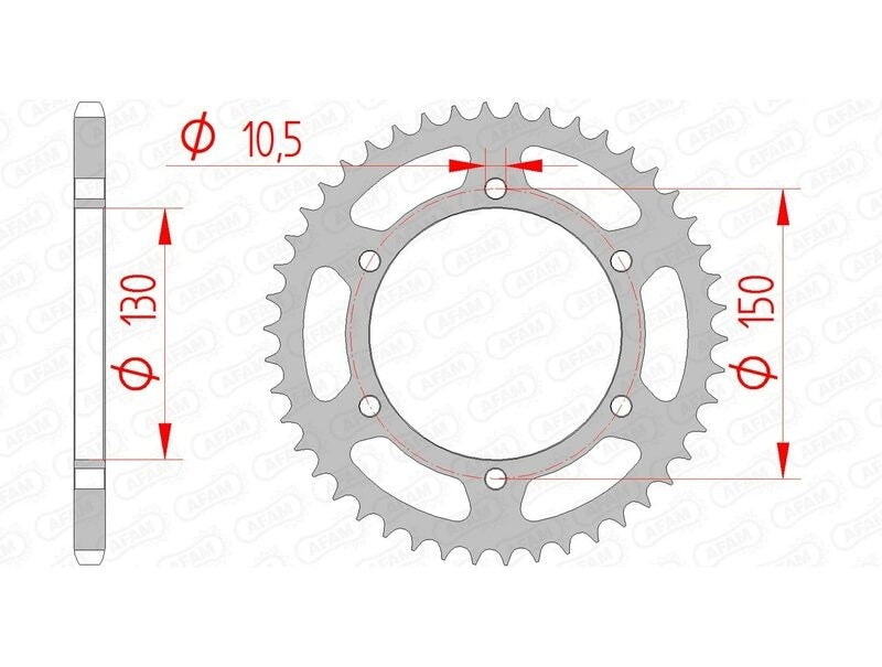 Yamaha XJ 6 F Diversion ABS (RJ 19) [2010-2012] - Kettenkit 520 XSR4 - 16/46-118 - Standard Kettenrad Stahl