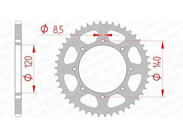 Kawasaki NINJA ZX-4R [2023-2026] - Kettenkit 520 XSR4 - 14/48-114 - Standard Kettenrad Stahl