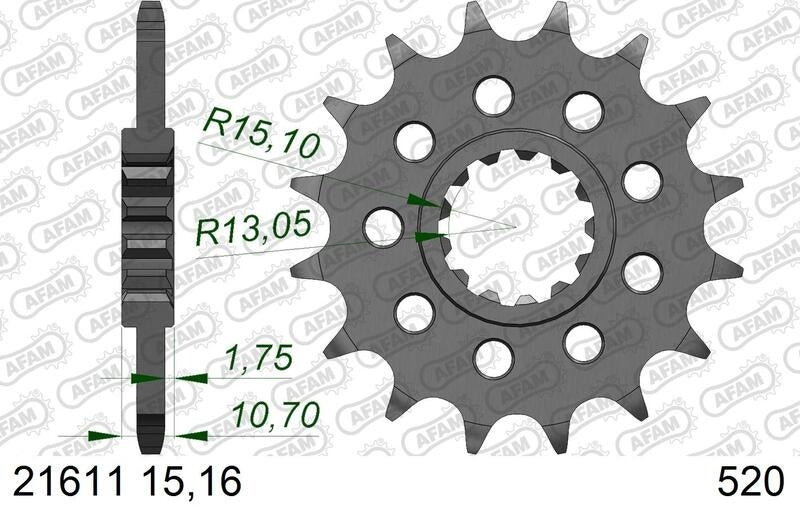 Yamaha Ténéré 700 Rally [2025-2026] - Kettenkit 520 XHR4 - 15/46-122 - Standard Kettenrad Stahl