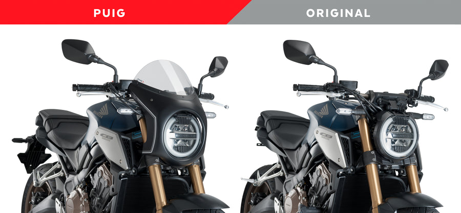 HONDA CB 650 R NEO SPORTS CAFE [2023] – Retro-Verkleidungscheibe – Schwarz