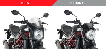 SUZUKI SV 650 [2025] – Retro-Verkleidungscheibe – Schwarz