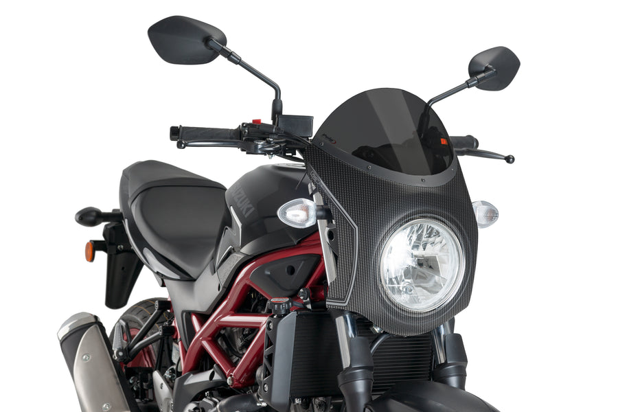 SUZUKI SV 650 [2025] – Retro-Verkleidungscheibe – Schwarz