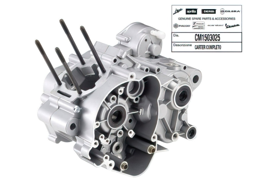 Derbi Senda R X-Treme Enduro '05 - '10 50 2T D50B0 - Engine housing with gaskets
