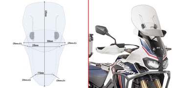 HONDA CRF 1000 L AFRICA TW [2018-2019] - Windshield for motorcycle