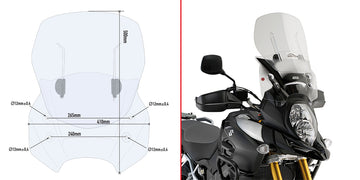 SUZUKI DL 1000 V STROM [2017-2019] - Spezifisches Schiebewindschild