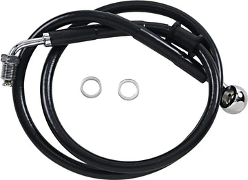 harley davidson flfb [DRAG SPECIALTIES] – Extended stainless steel brake line