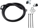 harley davidson fxsts [DRAG SPECIALTIES] - Extended Black Vinyl Brake Line Kit-1