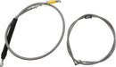 harley davidson flfb [LA CHOPPERS] – Komplettes Edelstahl-Lenkerzug-/Bremsleitungsset mit Geflecht-1