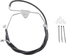 harley davidson flhtcui [DRAG SPECIALTIES] - Extended Black Vinyl Brake Line Kit-1