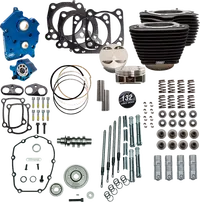 Harley-Davidson FXBB 1923 Softail Street Bob Solo 117 [2026] - 132" Power Package Motorleistungs-Kit – Oberfläche: Schwarz, Nicht hervorgehobene Kühlrippen – Bild 10