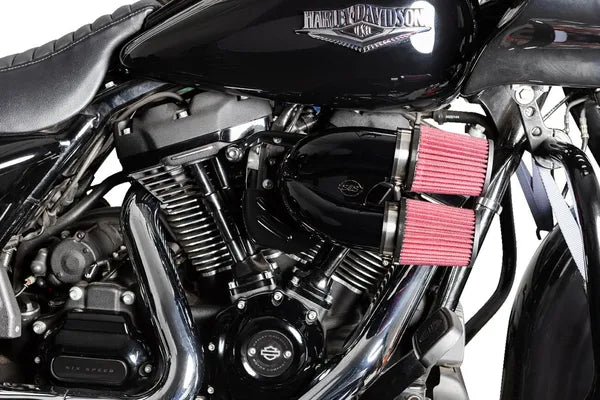 Harley-Davidson FLSTFI 1923 Softail Fat Boy Gray Ghost 117 [2025] - Tuned Induction Luftfilterkit – Oberfläche: Schwarz – Bild 7