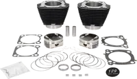 Harley-Davidson Fxlrs 1923 ABS [2025] - 132" Hochverdichtungs- / 136" Big Bore Kit – Oberfläche: Hervorgehobene Lamellen, Black Granite – Merkmal: +8,5 cm³ Kuppelvolumen – Bild 10