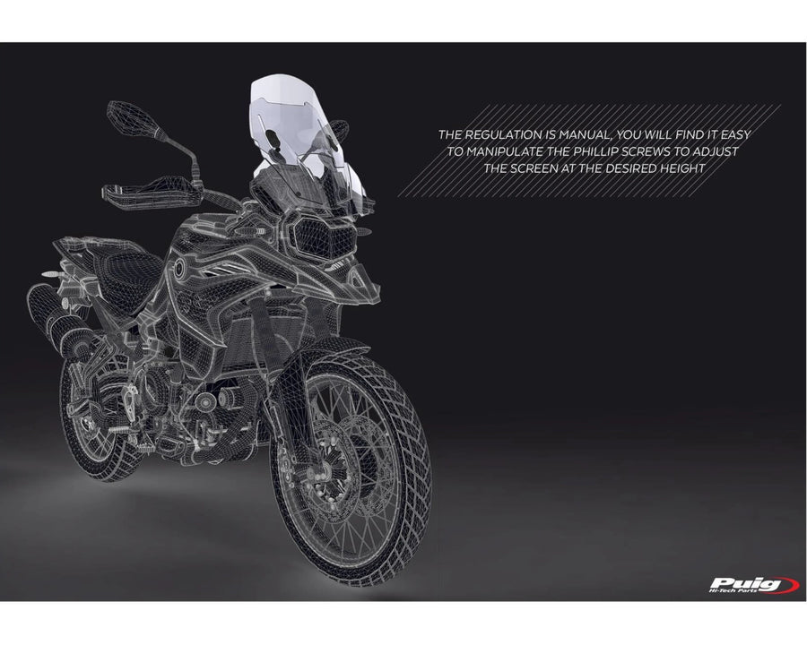 BMW F 750 GS [2024] – Adjustable screen – Transparent