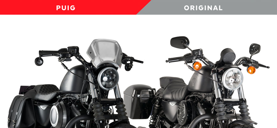 HARLEY DAVIDSON SPORTSTER 883 IRON XL 883 N [2012] – ALU Frontplatte – Silber