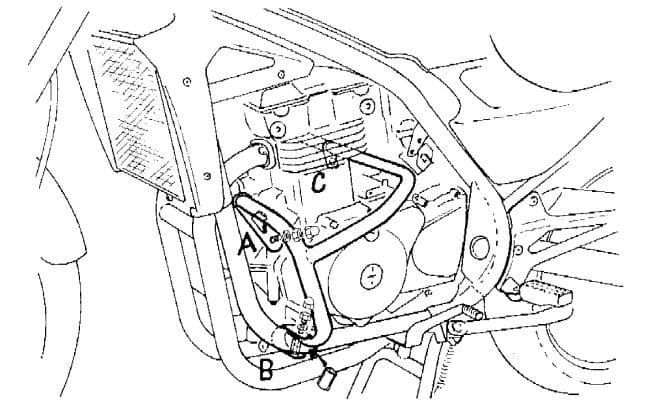 Kawasaki Er-5 [1997-2000]-motor protection bar