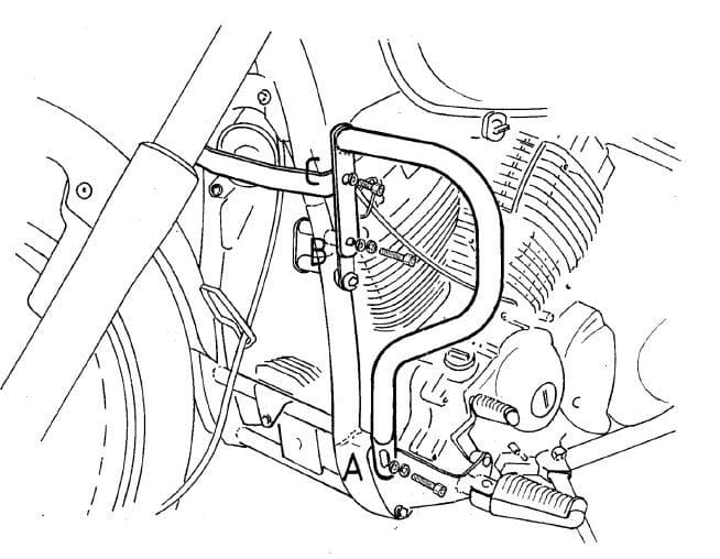 Yamaha XVS 650 Drag Star [1996-2003] - Motorschutzbügel