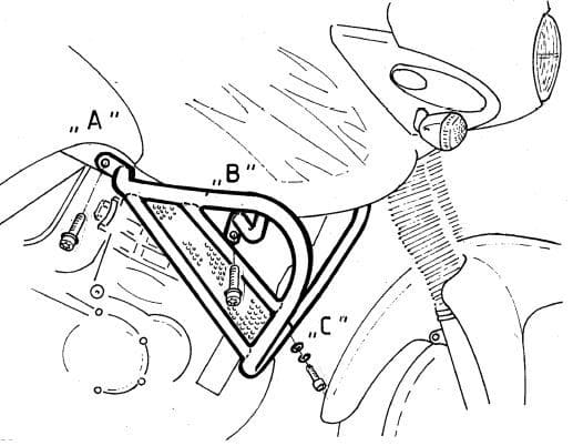 Triumph Tiger [1999-2000] - motor protection bar