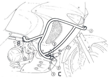 Honda XL 1000 V Varadero [1999-2002] - motor protection bar