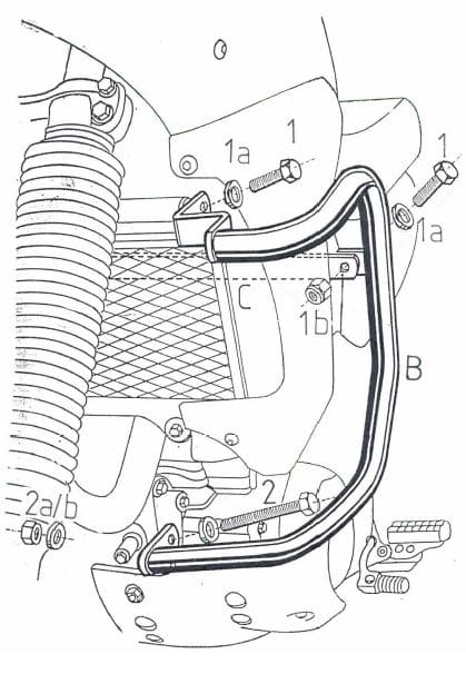 Yamaha Xtz 660 Ténéré [1991-1993] - motor protection bar