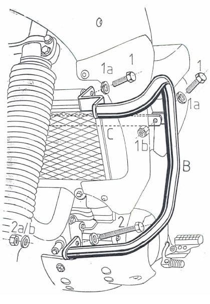 Yamaha Xtz 660 Ténéré [1991-1993] - motor protection bar