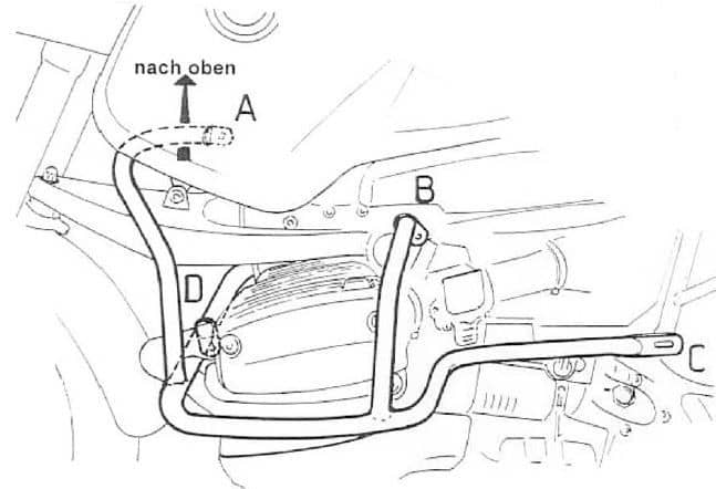 BMW R 850 GS [1994-2000] - motor protection bar