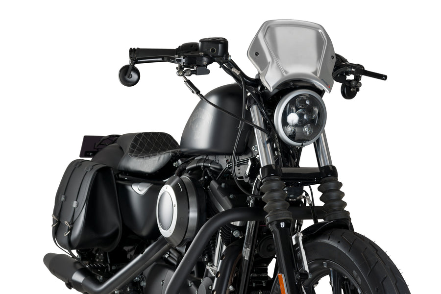HARLEY DAVIDSON SPORTSTER 883 IRON XL 883 N [2012] – ALU Frontplatte – Schwarz