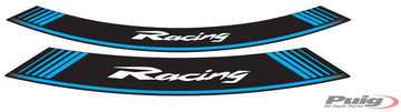 PUIG Racing Felgenrandaufkleber – Universal | Blau | PUIG 5531A