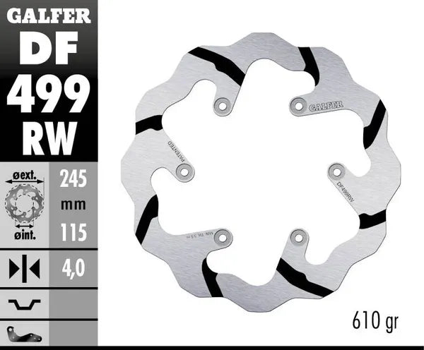 Yamaha Wr 426 F [2002] - BRAKE DISC FIXED WAVE GROOVED OVERSIZE – picture 4