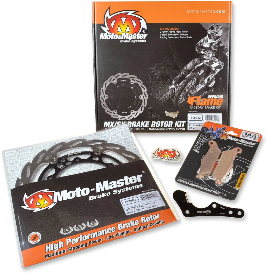 Yamaha Yz 450 Fx [2017] - 270mm Flame Oversize Floating Rotor Bremskit – Bild 1