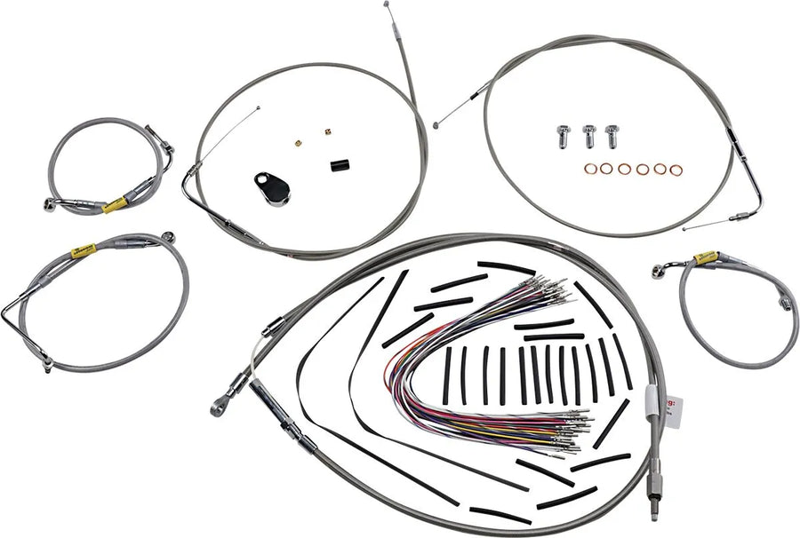 harley davidson touring [BURLY BRAND] - handle fitting set for older touring models with Bagger Bar handlebars