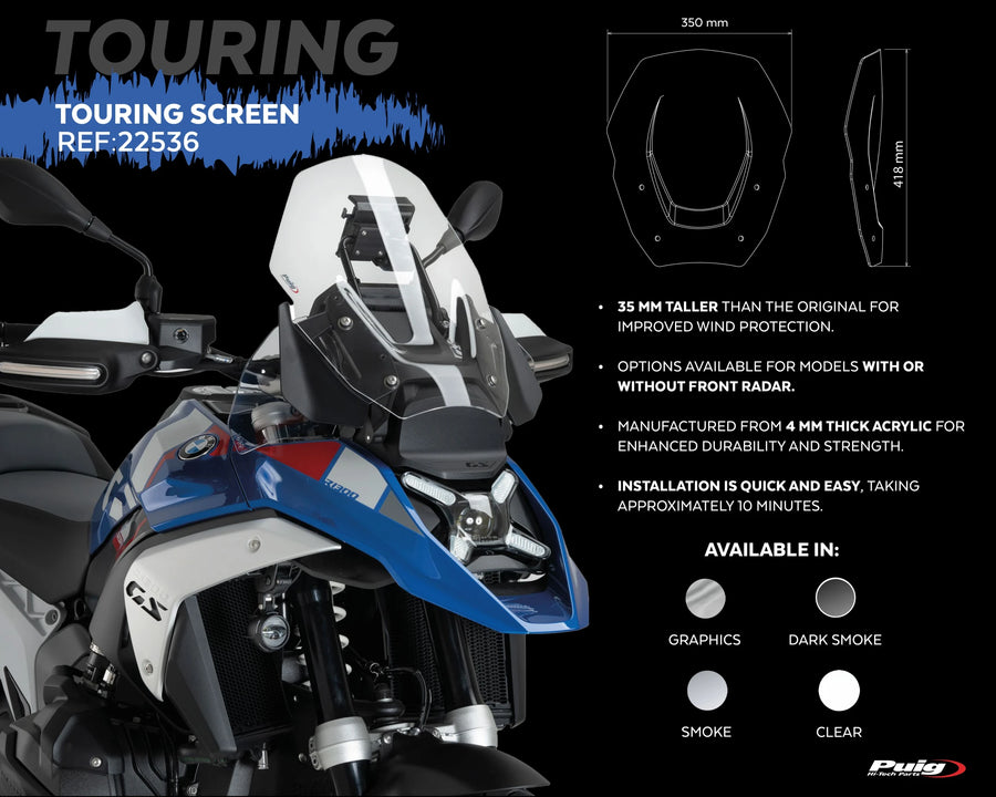 BMW R 1300 GS TROPHY [2025] – Tourenscheibe – Getönt