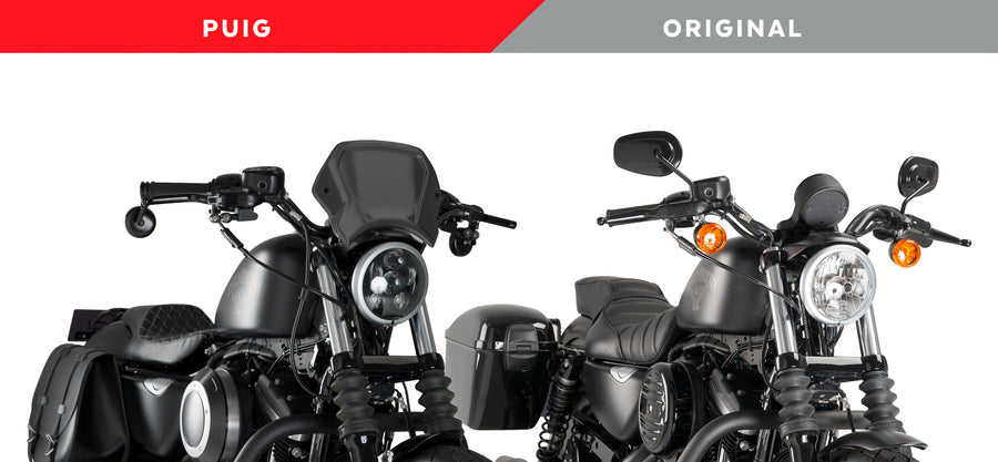 HARLEY DAVIDSON SPORTSTER 883 IRON XL 883 N [2012] – ALU Frontplatte – Schwarz