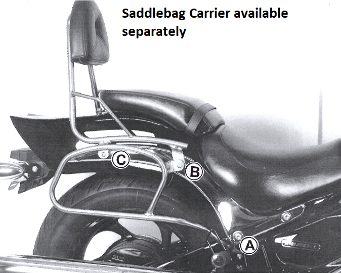 Suzuki M 800 Intruder [2005-2009] - Sissybar ohne Gepäckbrücke