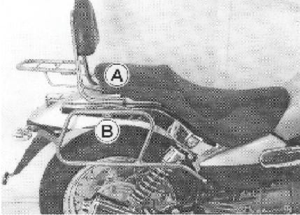 Moto Guzzi Nev Clas V 750 ie [2004-2011] - Sissybar ohne Gepäckbrücke