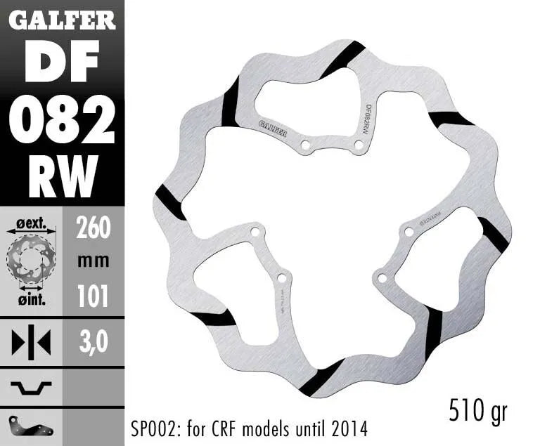 Red Moto CRF 450 RX Enduro [2017-2018, 2019-2020] - Oversize Wave® brake disc - picture 2