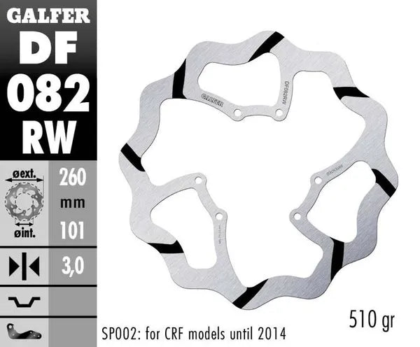 Red Moto CRF 450 RX Enduro [2017-2018, 2019-2020] - Oversize Wave® brake disc - picture 4