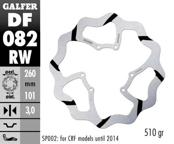 Red Moto CRF 450 RX Enduro Special [2020] - Oversize Wave® brake disc – picture 2